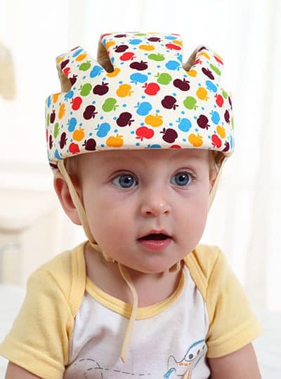 Baby Safety Helmet Toddler Headguard Hat Protective Infants Soft Cap Adjustable for Crawl Walking Running Outdoor Playing