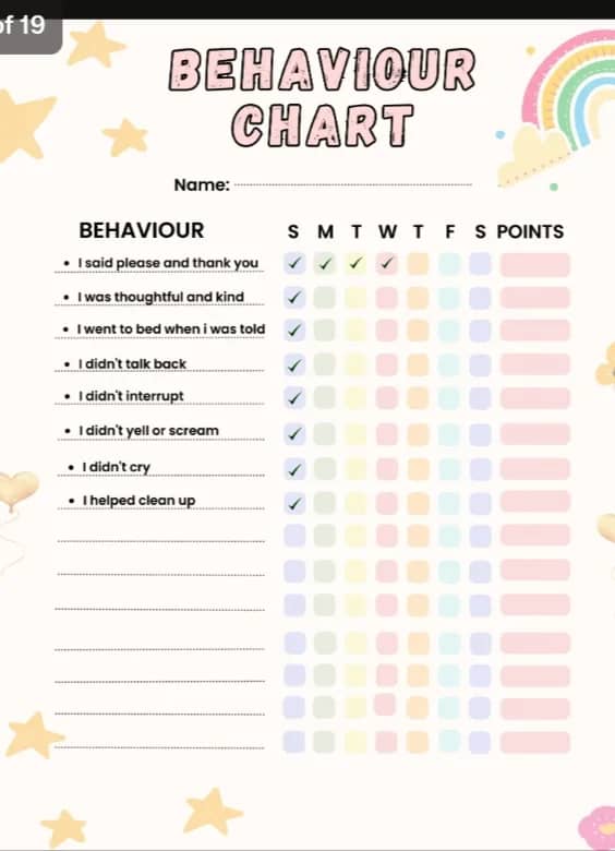 Kids Chore chart printable guides - Image 6