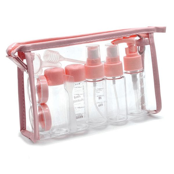 Travel Sub-bottling 11-piece Spray Bottle Lotion Bottle Cosmetic Bottle PET Plastic Bottle