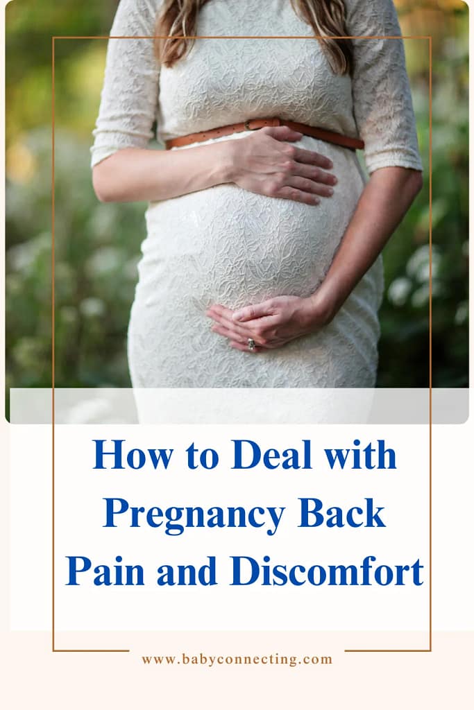 How to Deal with Pregnancy Back Pain and Discomfort