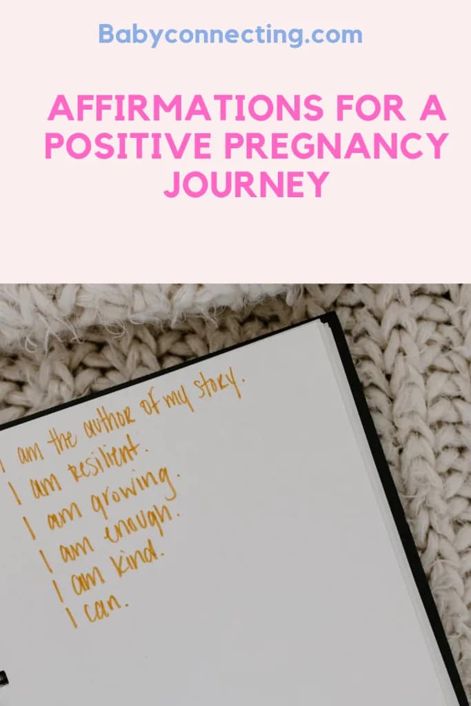 Affirmations for a Positive Pregnancy Journey