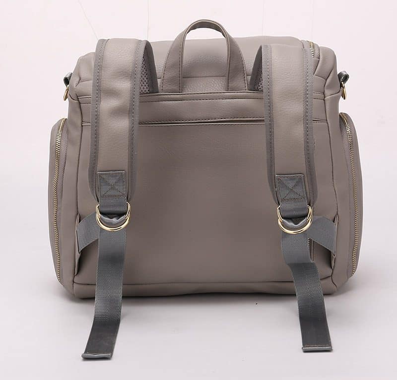 Cross-border Hot Sale Source Factory Direct Supply PU Mummy Bag, Multifunctional New Style Mummy Backpack Backpack Mother And Baby Bag - Image 3