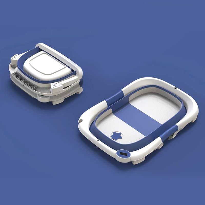 CAN NOT LIST TO AMAZON US! Three-fold Bathtub Baby Bath Tub Temperature-measuring Children's Bath Tub