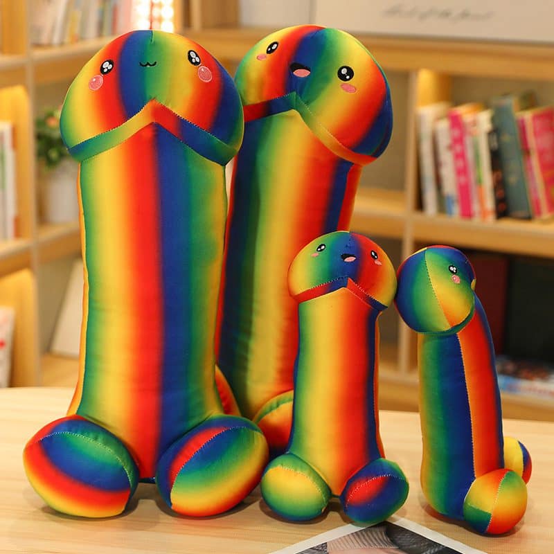 Creative Funny Rainbow Tintin Pillow Plush Toy Doll Home Pillow Couple Tricky Doll Muppet Doll - Image 2