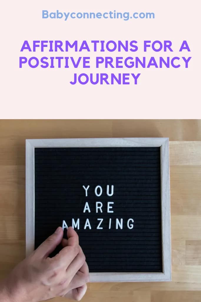 Affirmations for a Positive Pregnancy Journey