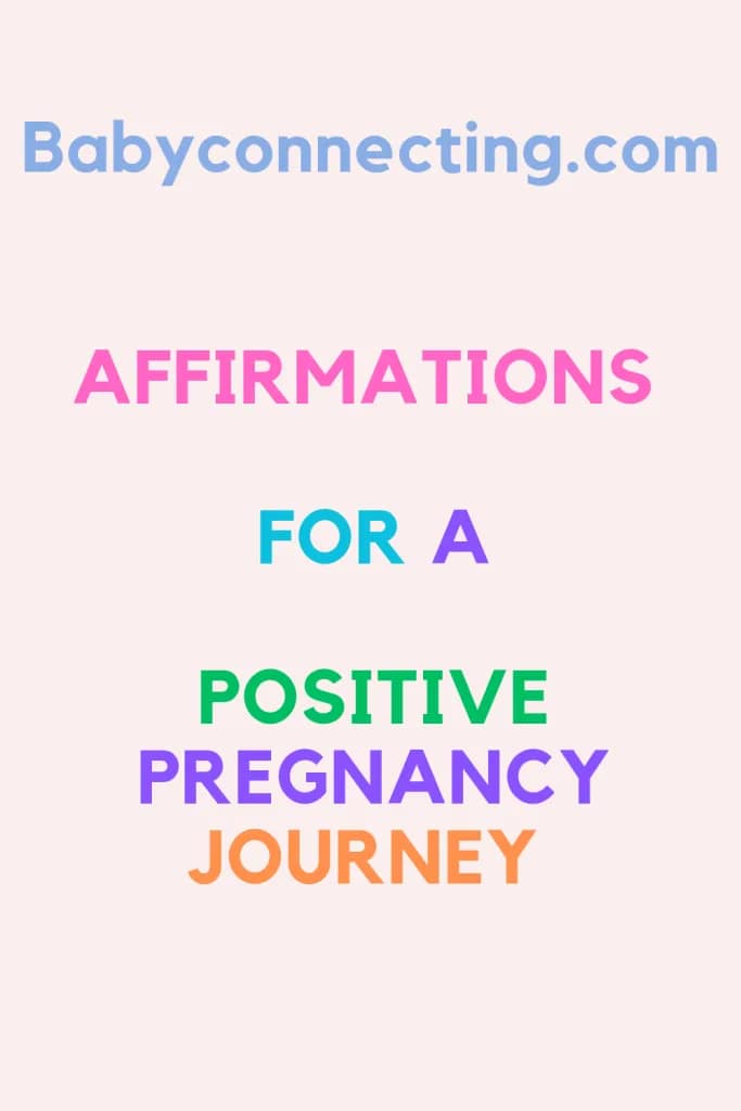 Affirmations for a Positive Pregnancy Journey